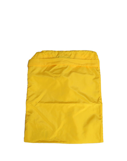 Dolce &amp; Gabbana – Gelber Badeanzug mit Logo am Bund