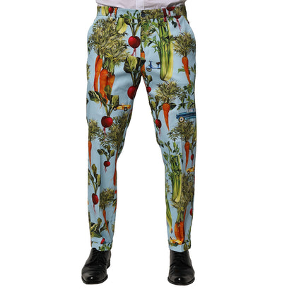 Dolce & Gabbana Multicolor Cotton Tapered Men Pants