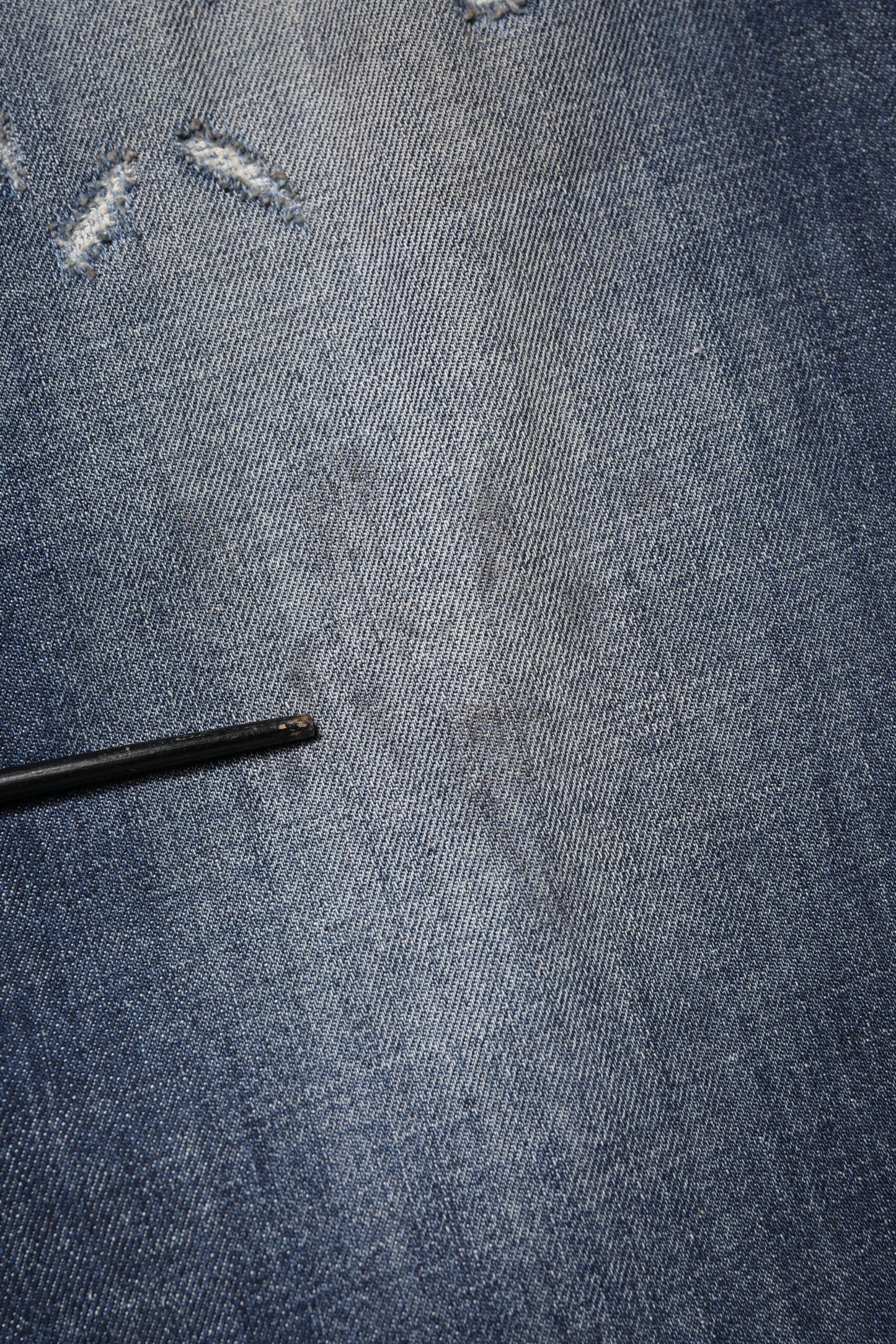 Dolce & Gabbana Blue Washed Tattered Cotton Men Jeans