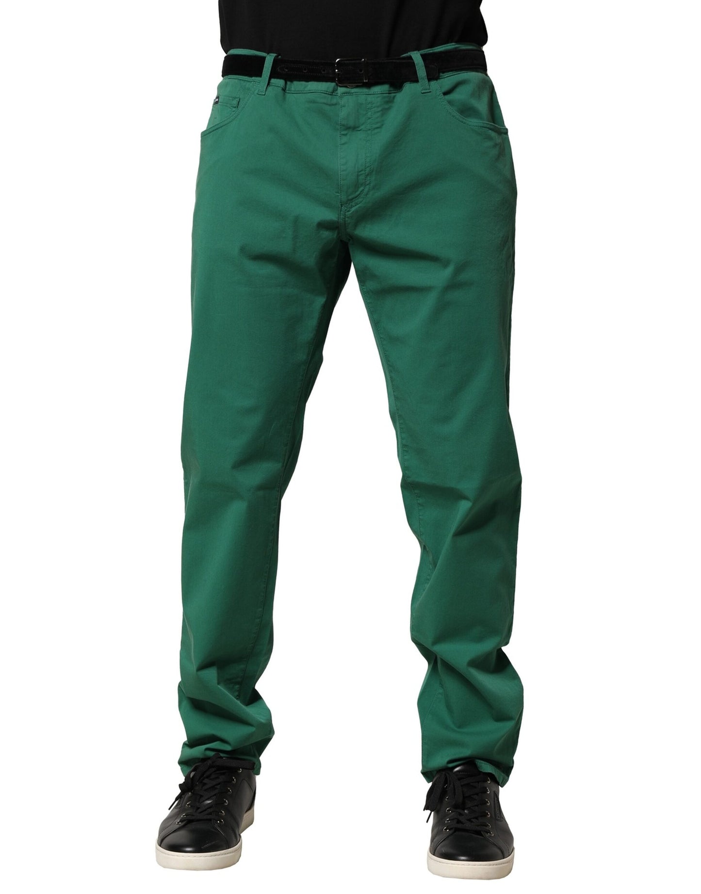 Dolce &amp; Gabbana Grüne Skinny-Jeans aus Baumwollstretch für Herren