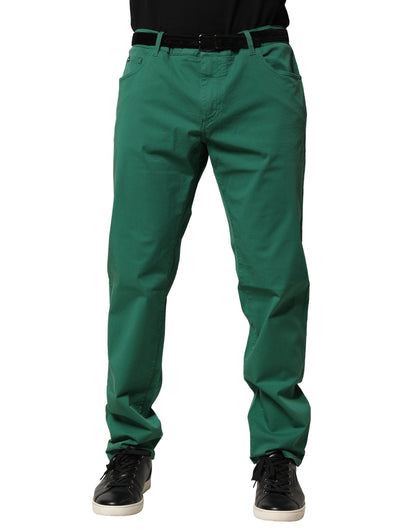 Dolce &amp; Gabbana Grüne Skinny-Jeans aus Baumwollstretch für Herren