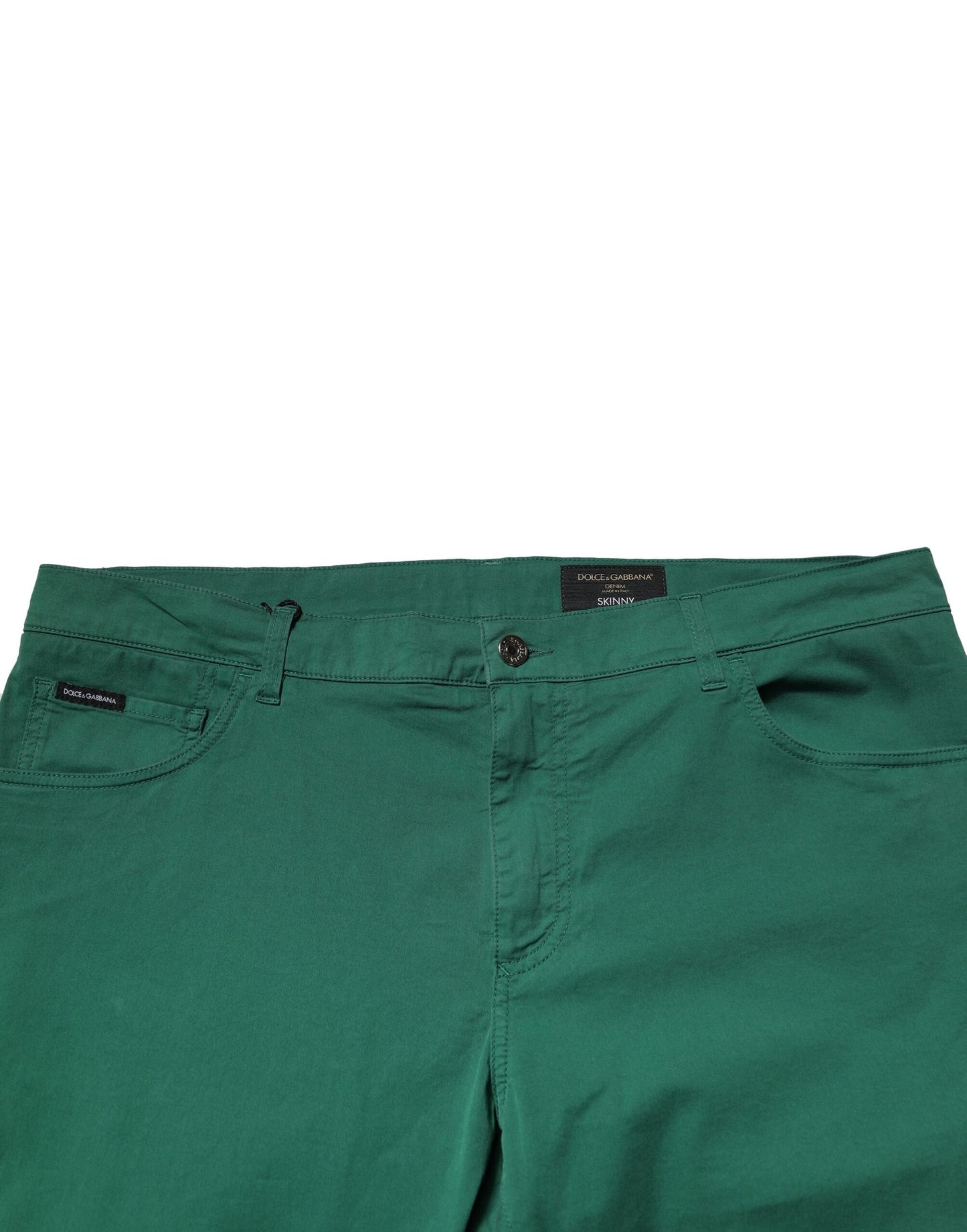 Dolce &amp; Gabbana Grüne Skinny-Jeans aus Baumwollstretch für Herren