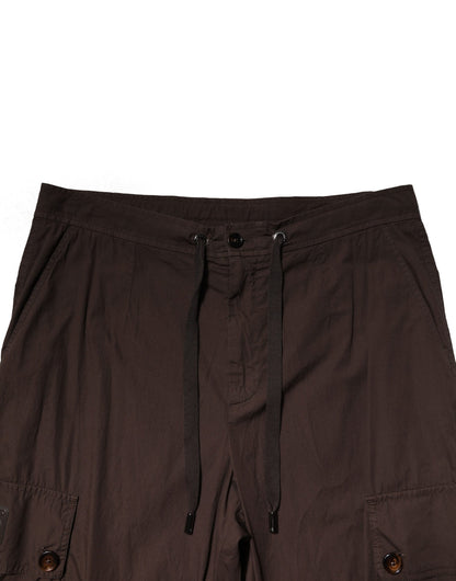 Dolce &amp; Gabbana Braune Cargo-Jogginghose aus Baumwolle für Herren