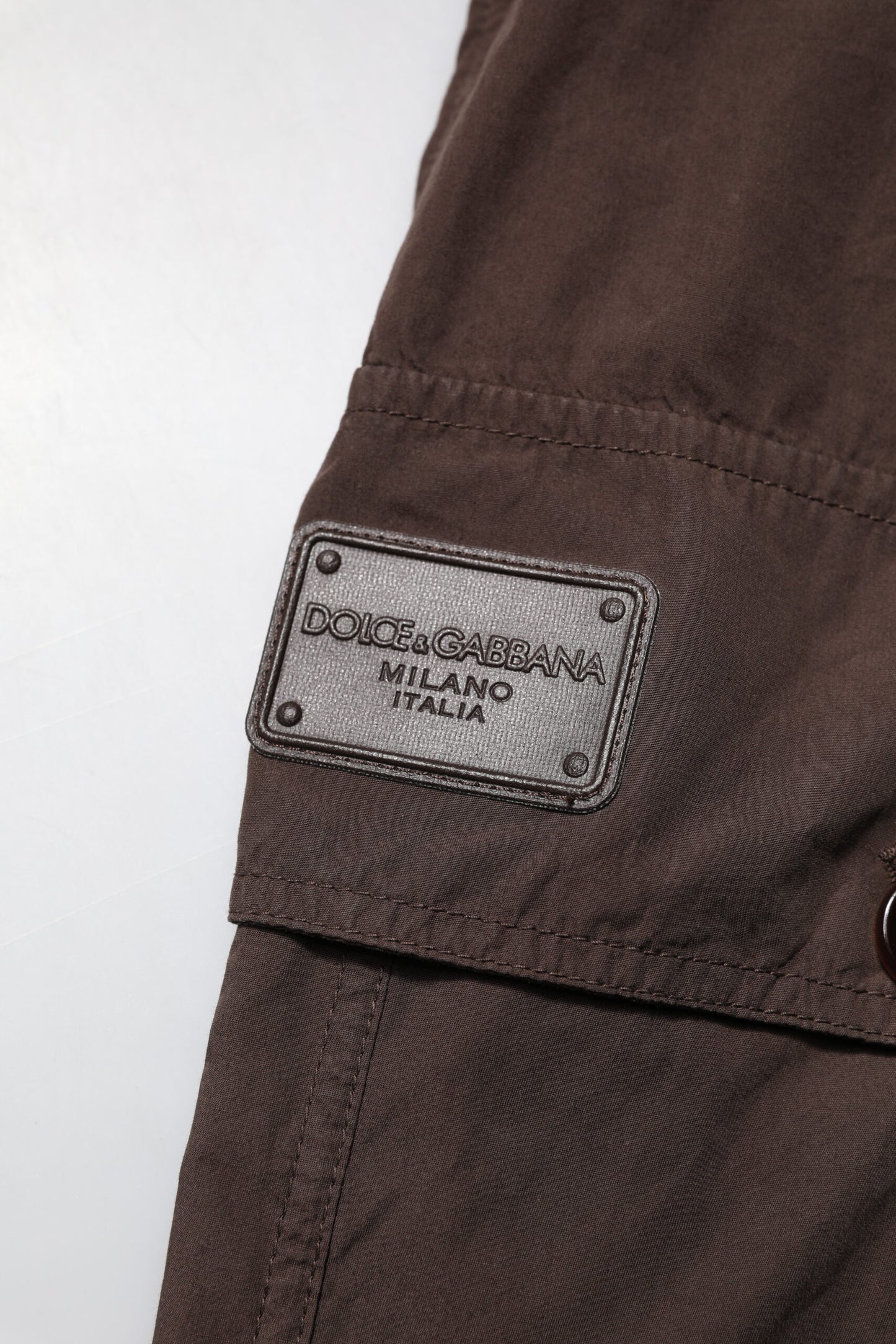 Dolce &amp; Gabbana Braune Cargo-Jogginghose aus Baumwolle für Herren