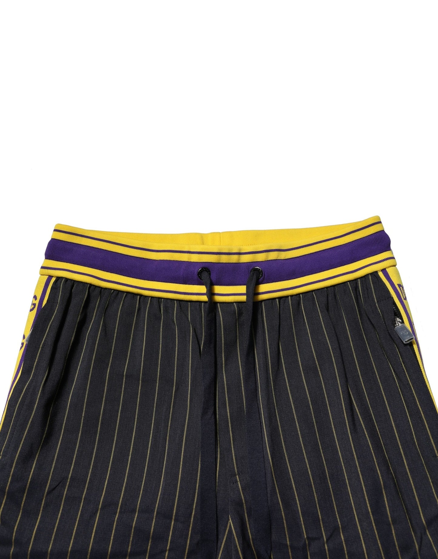 Dolce &amp; Gabbana – Jogginghose aus Wolle mit mehrfarbigen Streifen