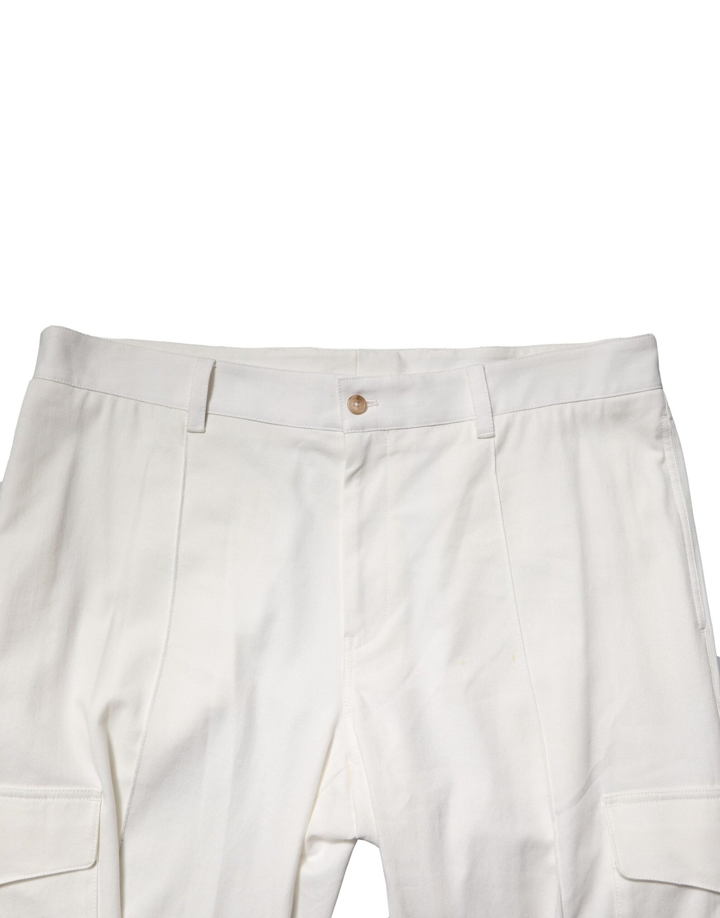 Dolce &amp; Gabbana Weiße Cargo-Jogginghose aus Baumwolle für Herren