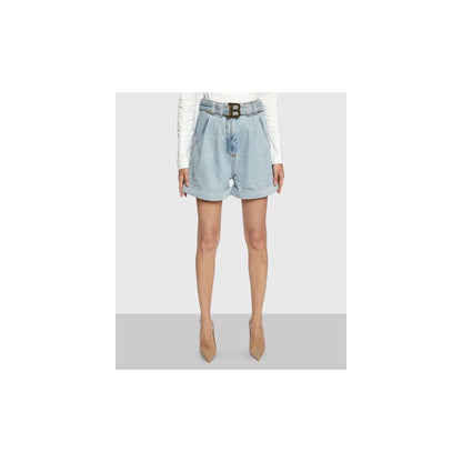 Balmain Blue Cotton Short