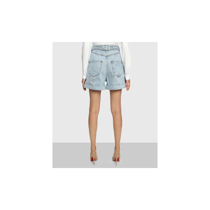Balmain Blue Cotton Short