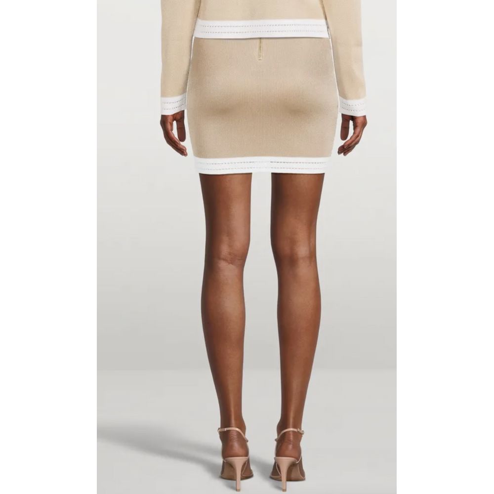 Balmain – Beiger Viskoserock