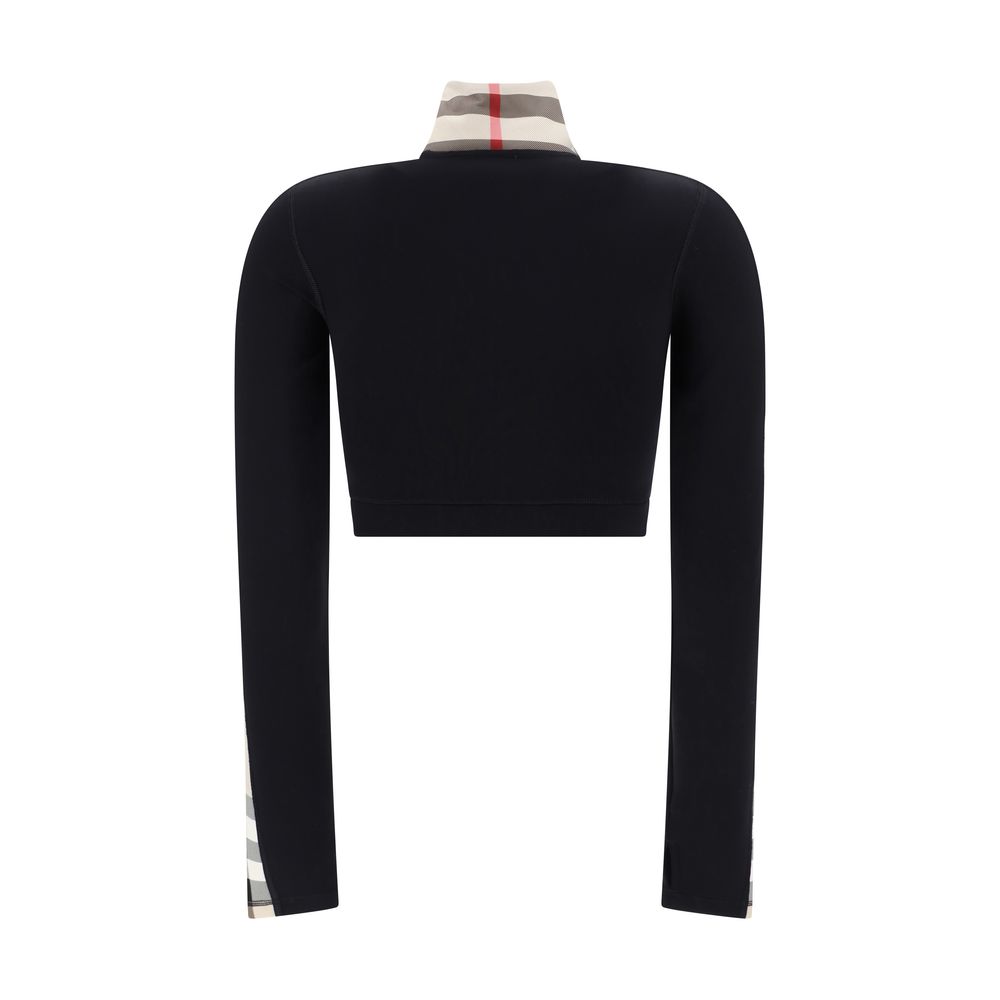 Schwarzes Sweatshirt aus Elastan von Burberry