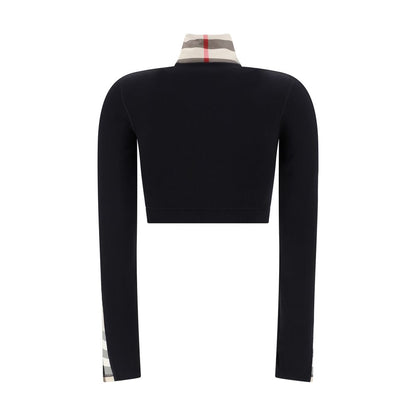 Schwarzes Sweatshirt aus Elastan von Burberry