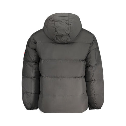Tommy Hilfiger – Schwarze Herrenjacke aus recyceltem Polyester