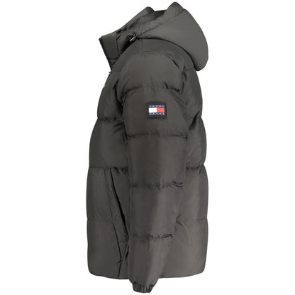 Tommy Hilfiger – Schwarze Herrenjacke aus recyceltem Polyester