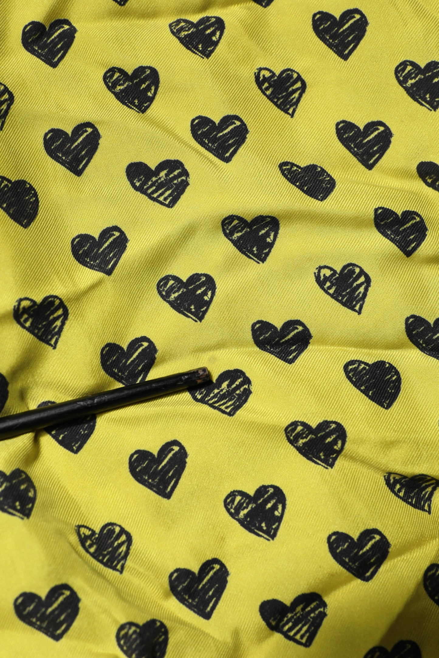 Dolce &amp; Gabbana Gelbes Herz Kurzarm Herren Freizeithemd