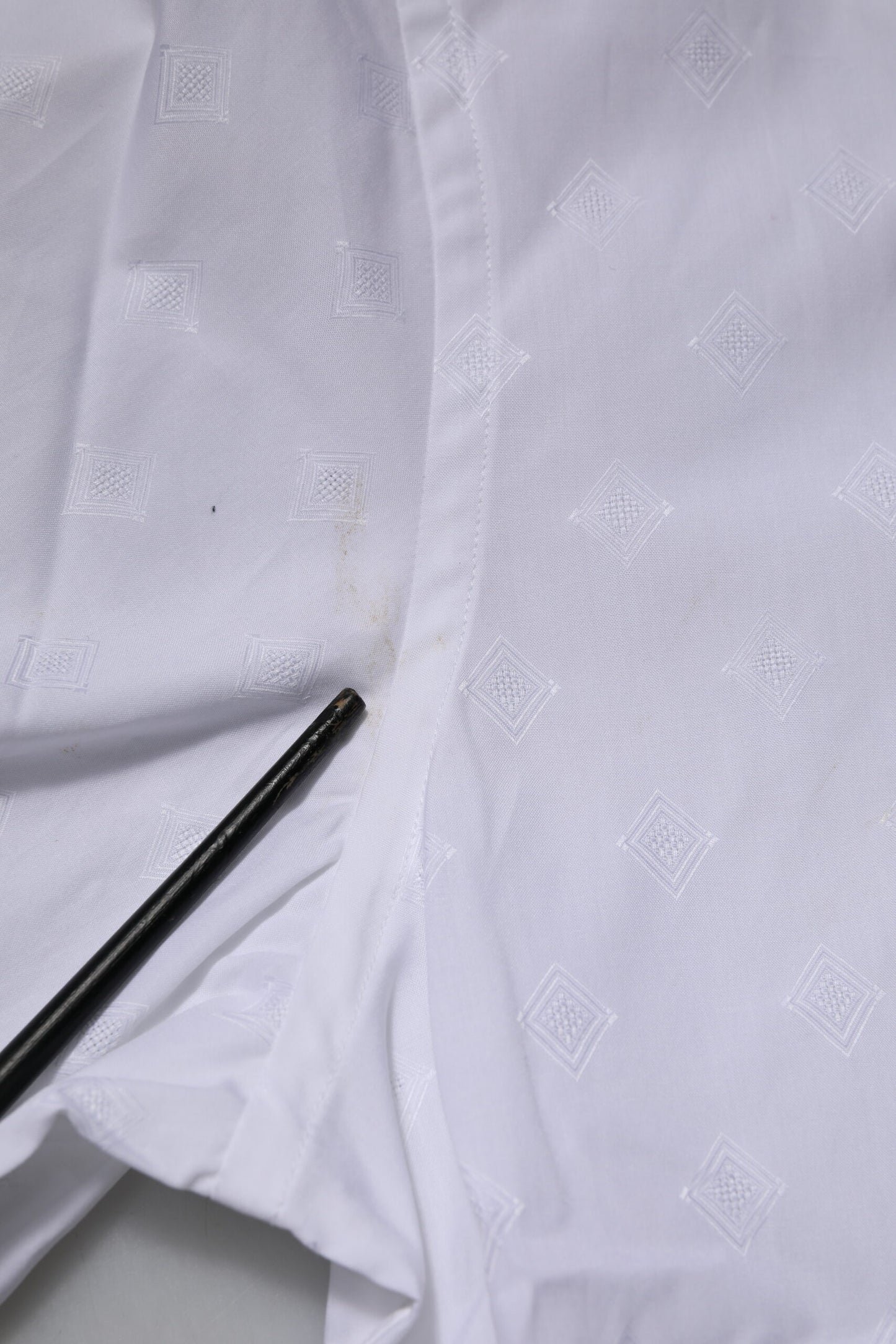 Dolce &amp; Gabbana Weißes Latzhemd aus Baumwollpopeline in GOLD