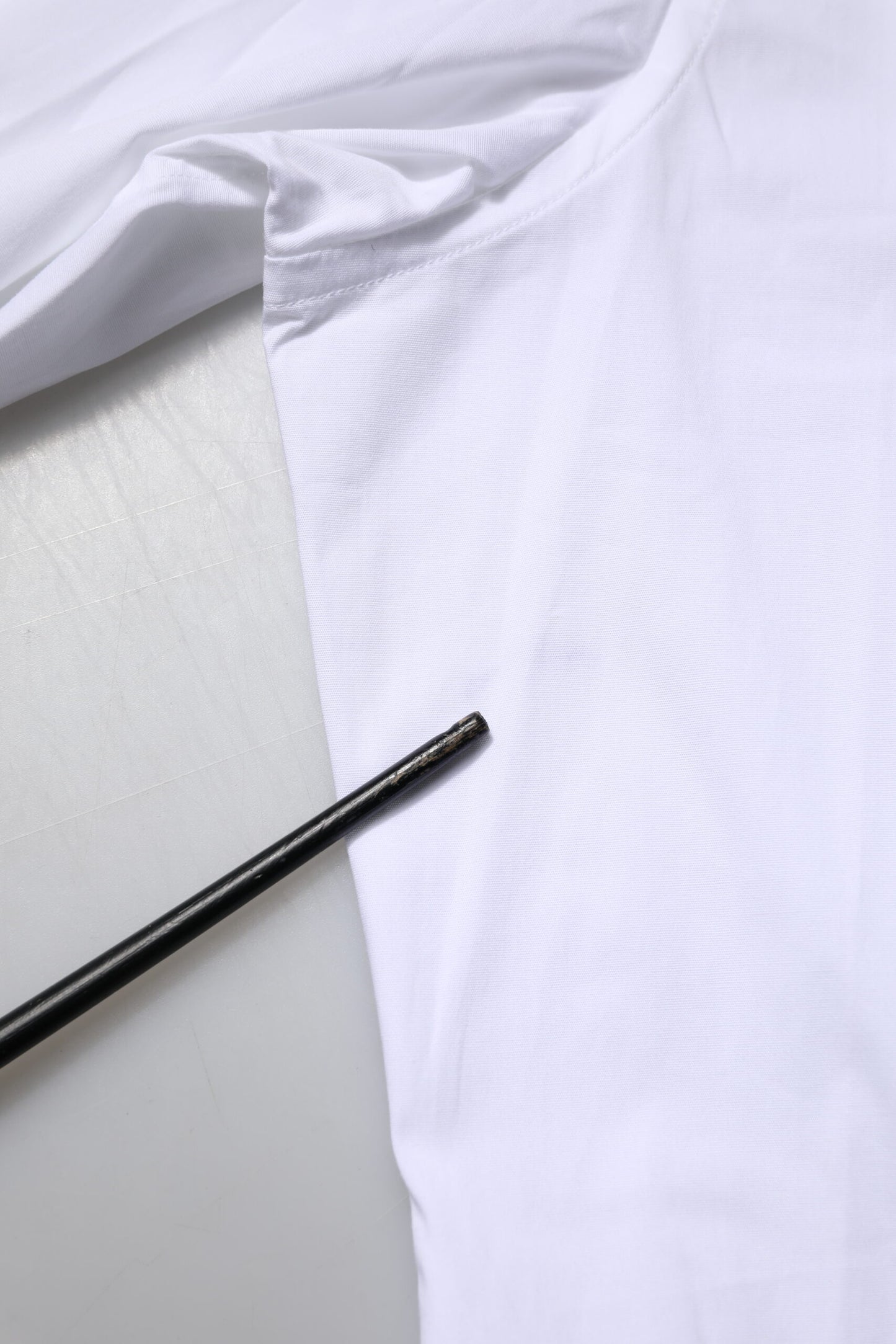 Dolce & Gabbana White Cotton Long Sleeves GOLD Formal Shirt