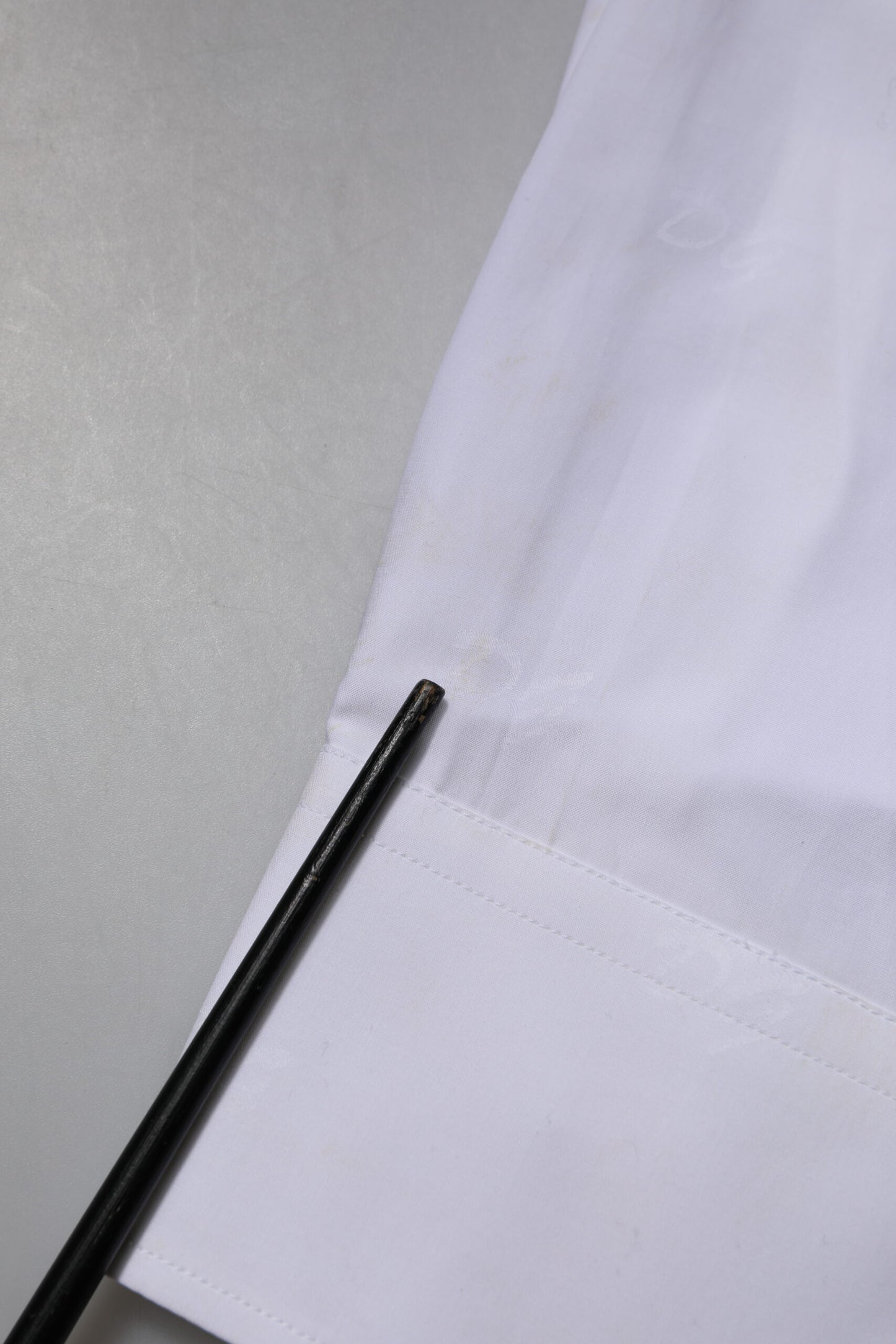 Dolce &amp; Gabbana Weiß GOLD Langarm-Kleid Formelles Hemd