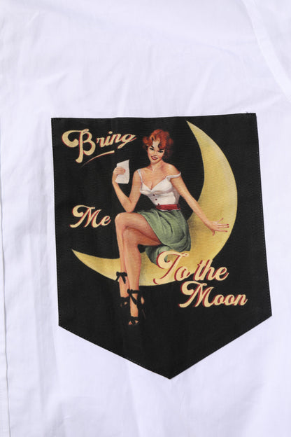 Dolce &amp; Gabbana Weißes MARTINI Langarm-Herrenhemd