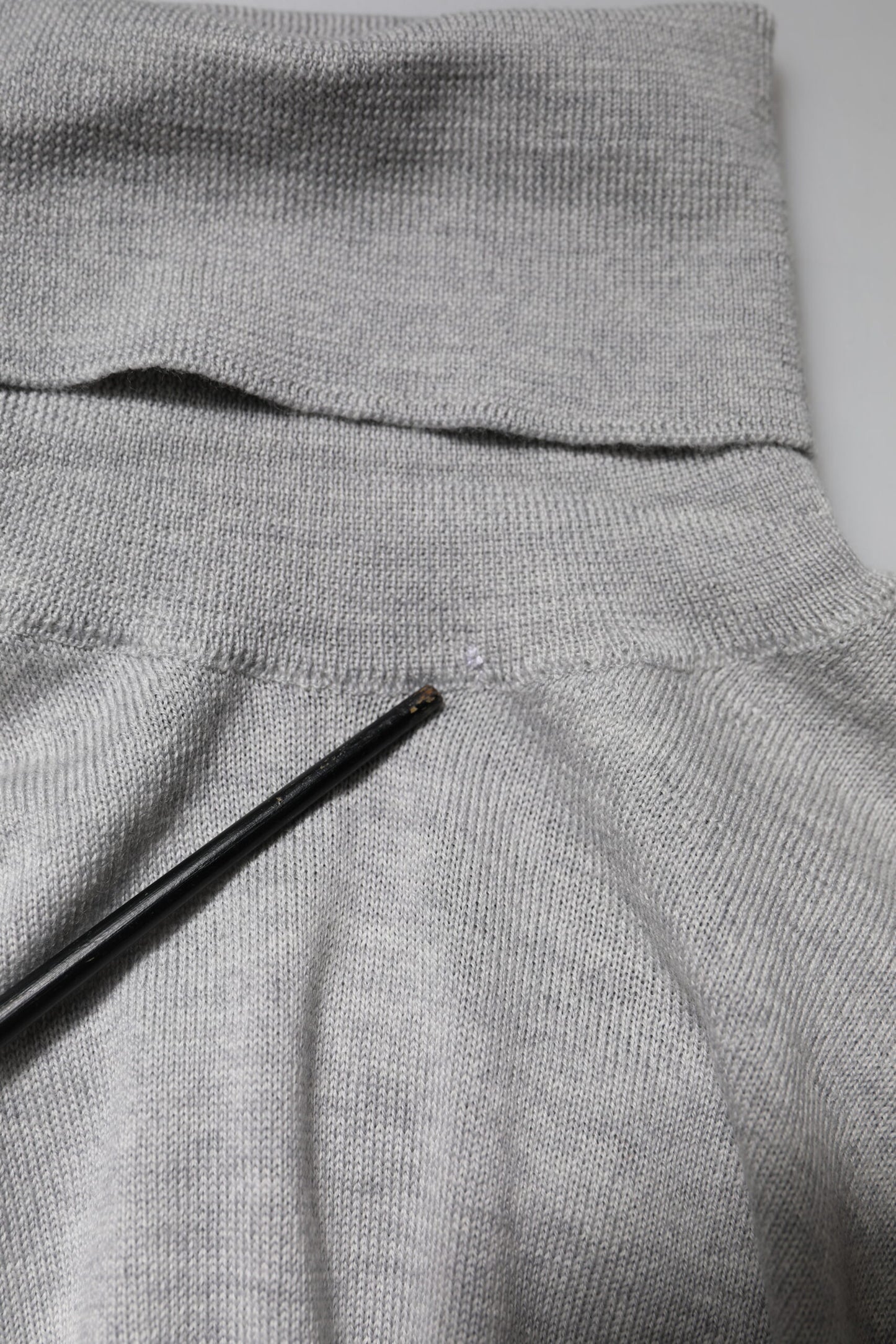 Dolce &amp; Gabbana Grauer Langarm-Rollkragenpullover