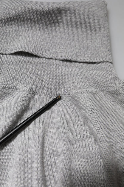 Dolce &amp; Gabbana Grauer Langarm-Rollkragenpullover