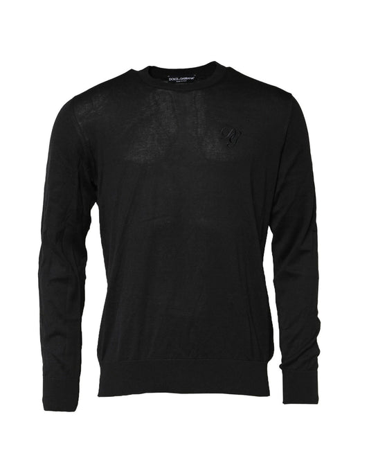 Dolce &amp; Gabbana Herren-Sweatshirt mit DG-Logo, Schwarz