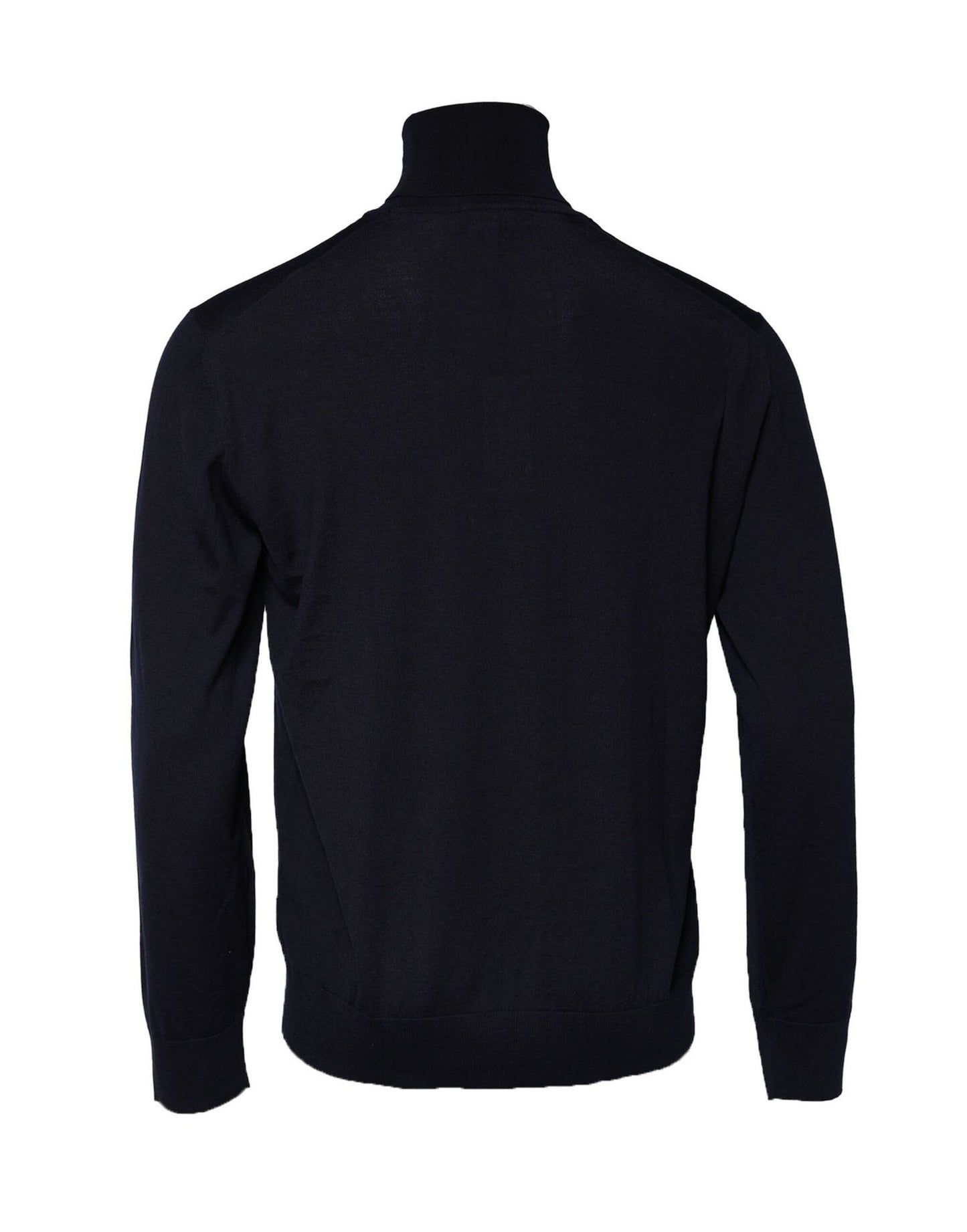 Dolce &amp; Gabbana, blauer Pullover mit Rollkragen und langen Ärmeln