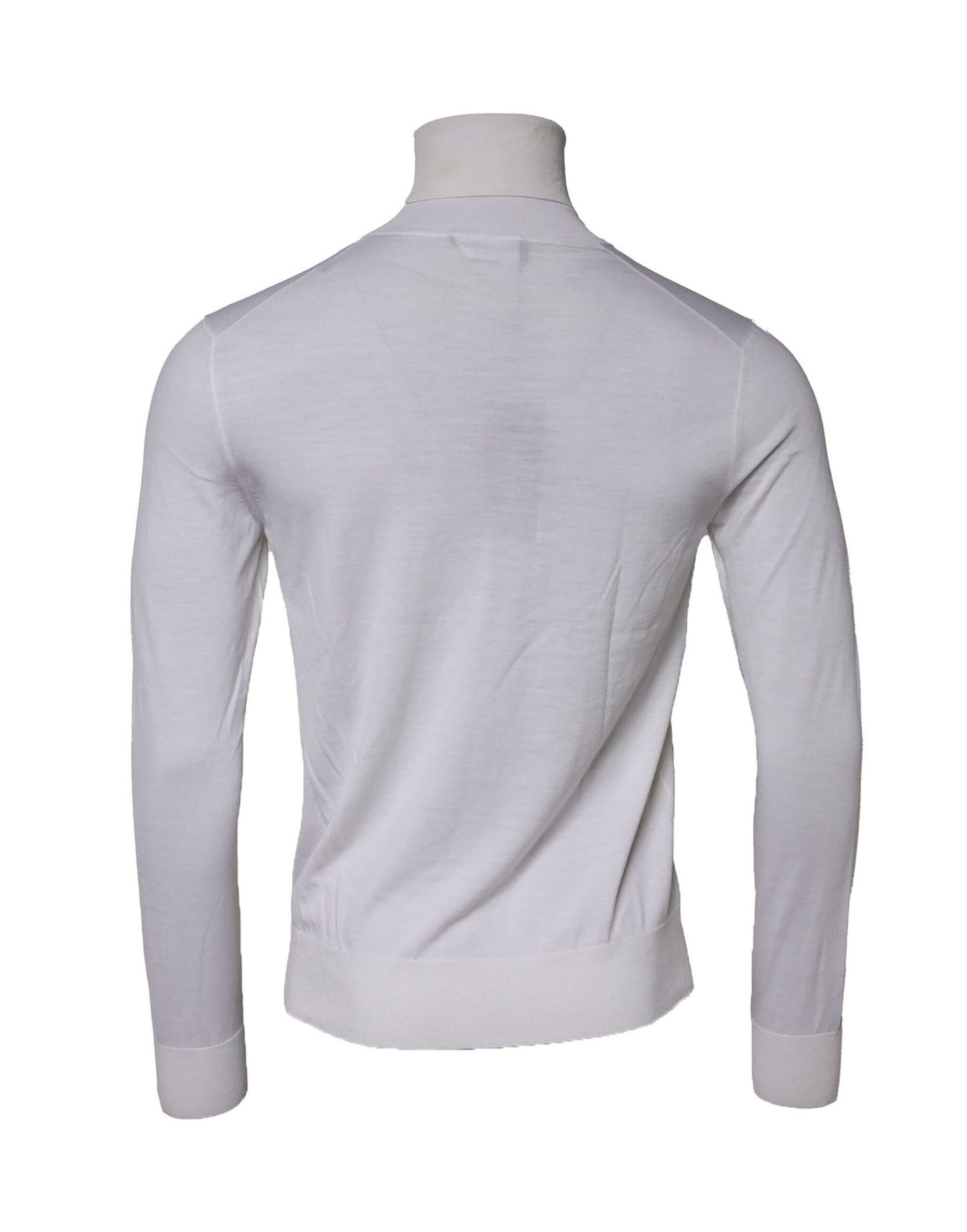 Dolce &amp; Gabbana Weißer Rollkragenpullover aus Wolle für Herren