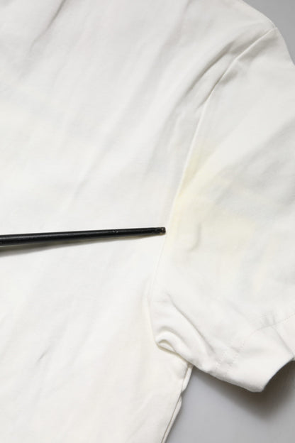 Dolce &amp; Gabbana – Weißes Bandana-T-Shirt mit Rundhalsausschnitt und kurzen Ärmeln