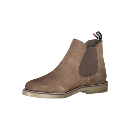 US POLO ASSN. Braune Lederstiefel für Herren