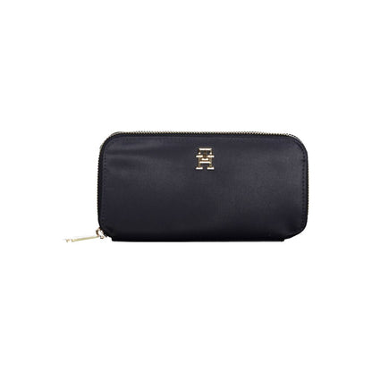 Tommy Hilfiger – Blaue Nylon-Geldbörse für Damen