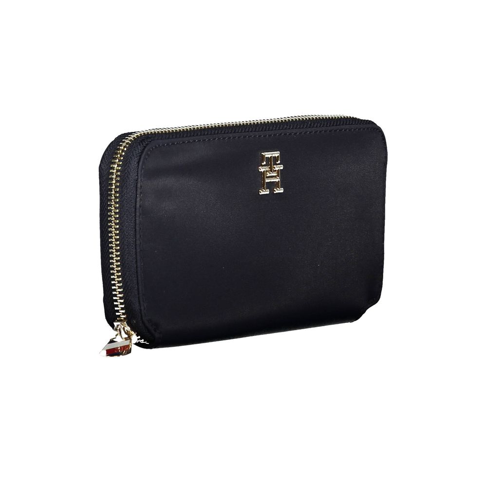 Tommy Hilfiger – Blaue Nylon-Geldbörse für Damen