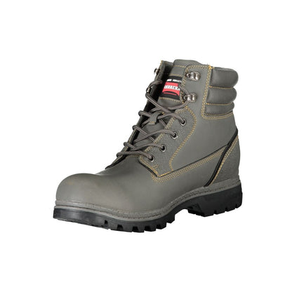 Carrera Grauer Polyester-Herrenstiefel