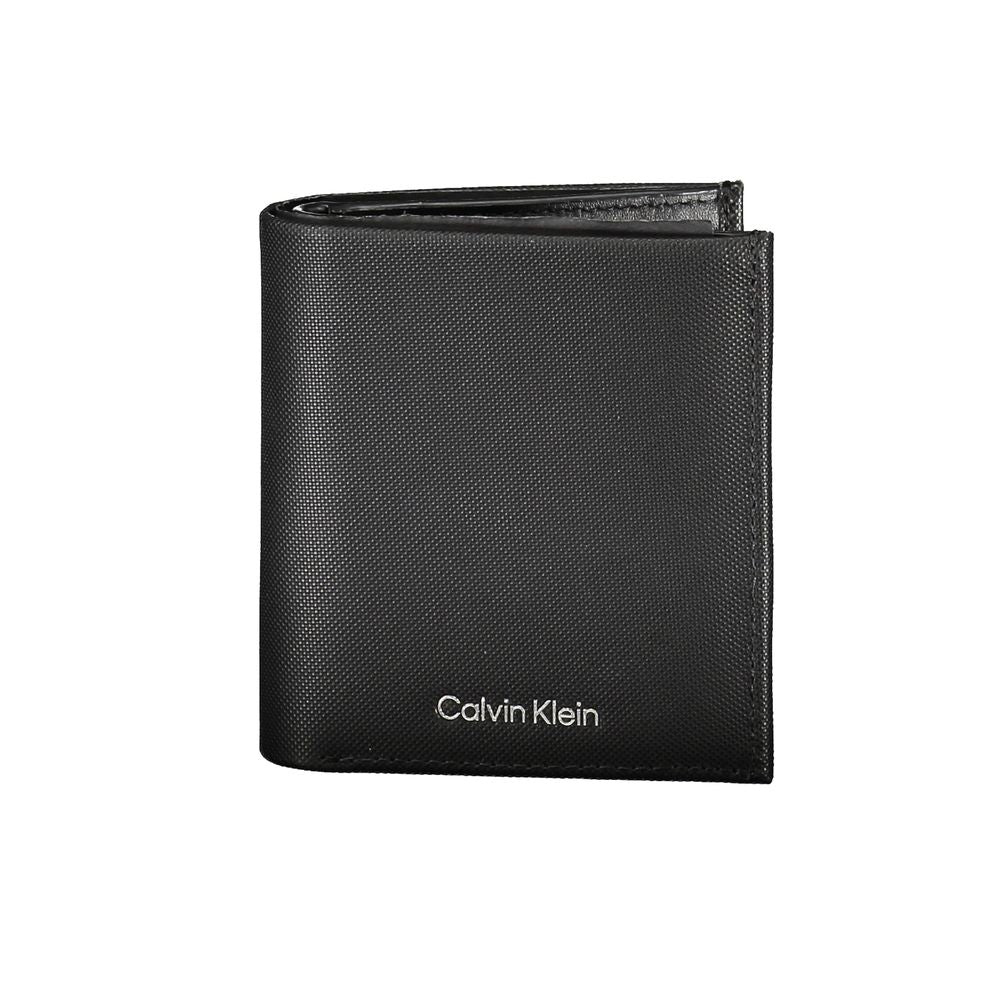 Calvin Klein – Elegante, zweifach faltbare Brieftasche aus Leder mit RFID-Block