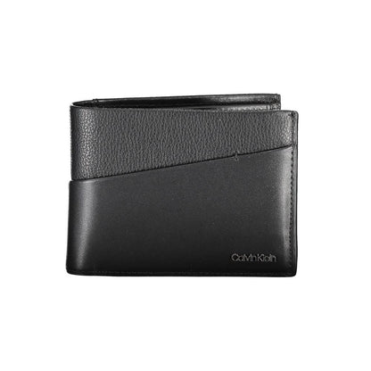 Calvin Klein – Elegante, zweifach faltbare Herrenbrieftasche aus Leder
