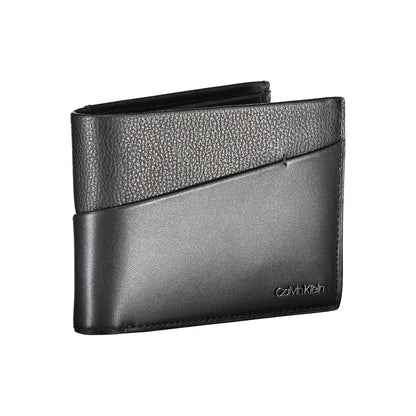 Calvin Klein – Elegante, zweifach faltbare Herrenbrieftasche aus Leder