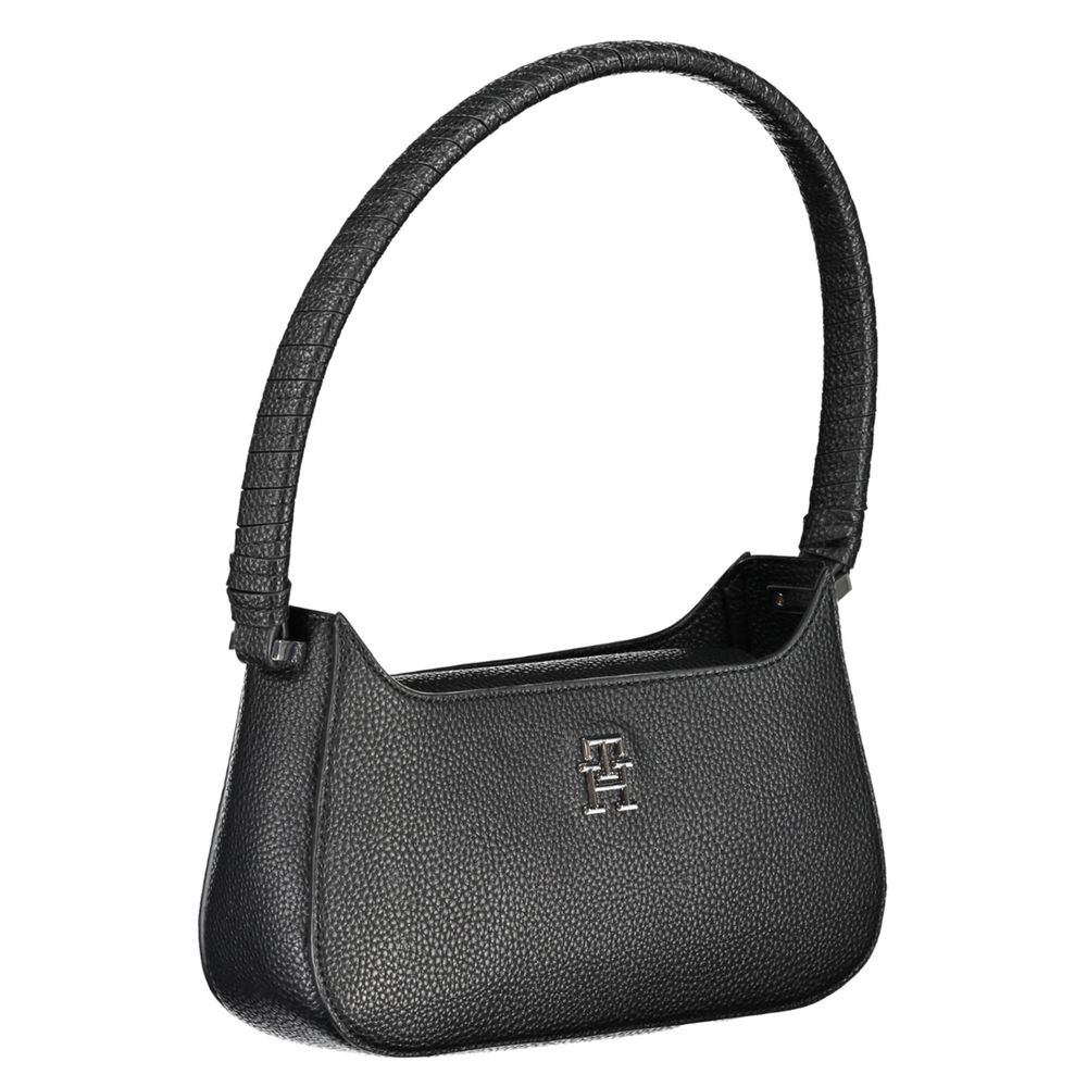 Tommy Hilfiger – Schwarze Polyethylen-Handtasche