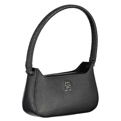 Tommy Hilfiger – Schwarze Polyethylen-Handtasche