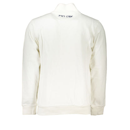 La Martina White Cotton Men Sweater