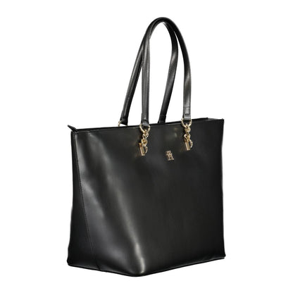 Tommy Hilfiger – Schwarze Polyethylen-Handtasche