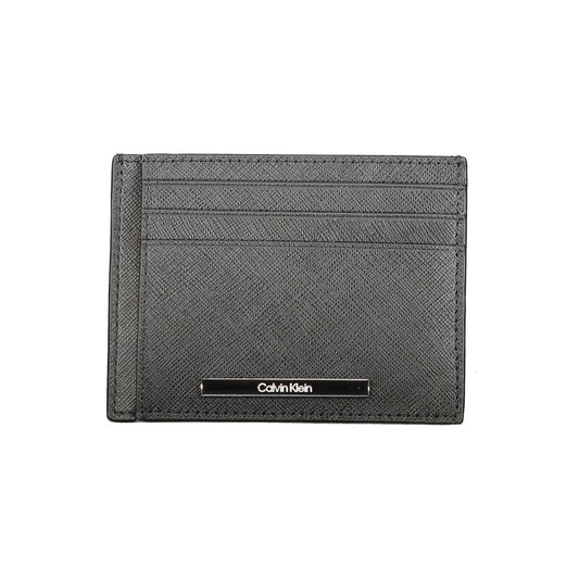Calvin Klein Schwarze Lederbrieftasche