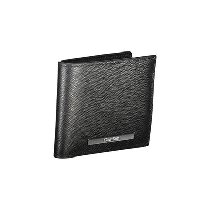 Calvin Klein Schwarze Lederbrieftasche