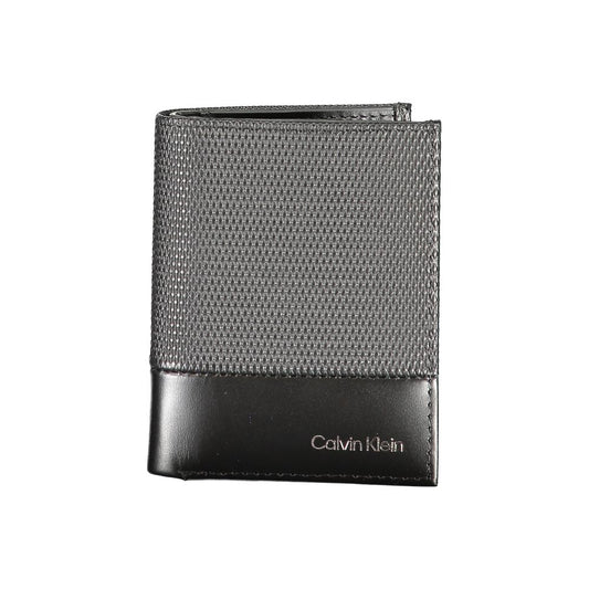 Calvin Klein Schwarze Lederbrieftasche