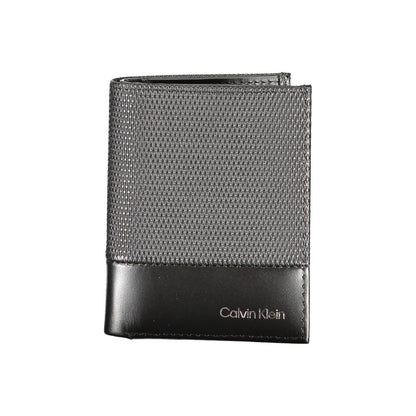 Calvin Klein Schwarze Lederbrieftasche