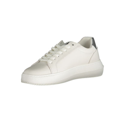 Calvin Klein – Weißer Polyester-Sneaker