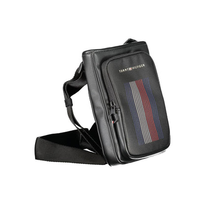 Tommy Hilfiger – Schwarze Umhängetasche aus Polyethylen