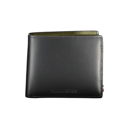 Tommy Hilfiger – Schwarze Lederbrieftasche