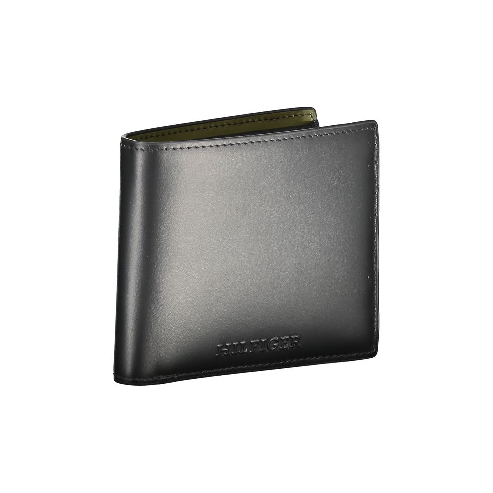 Tommy Hilfiger – Schwarze Lederbrieftasche