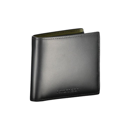 Tommy Hilfiger – Schwarze Lederbrieftasche