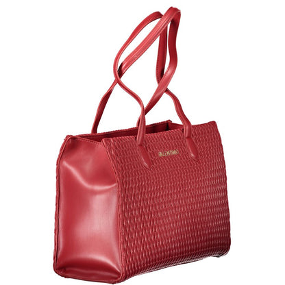 Mario Valentino Rote Polyethylen-Damenhandtasche