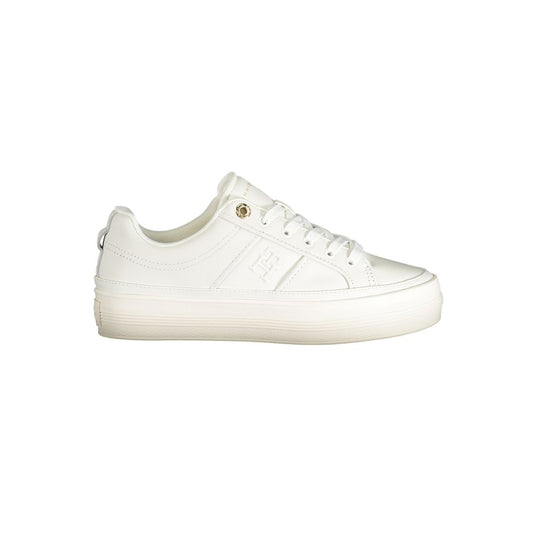 Tommy Hilfiger – Weiße Polyethylen-Sneaker für Damen